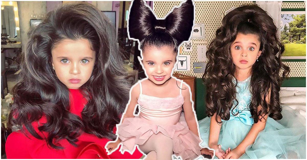 co be 5 tuoi so huu mai toc dep tuyet tran, nhieu sao quoc te phai ghen ty - 1