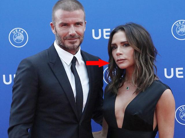 Beckham là người được vinh danh nhưng gương mặt của Victoria mới thực sự gây chú ý