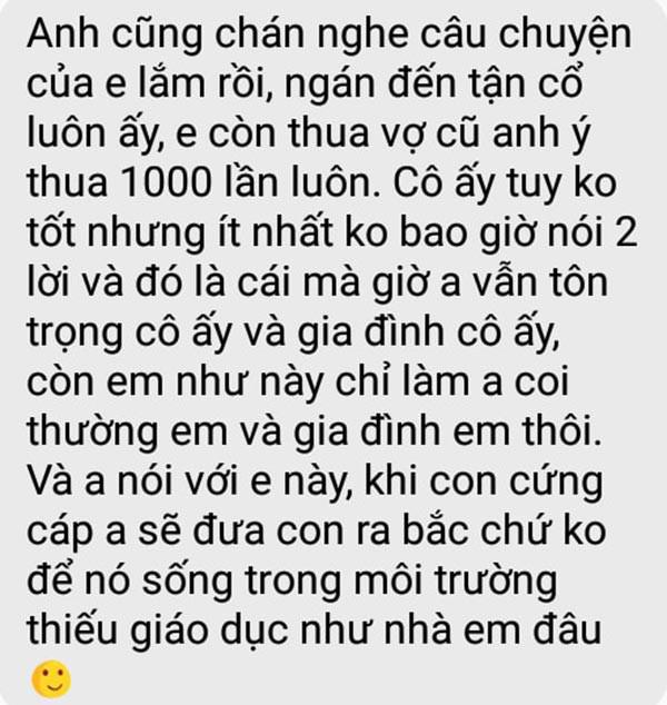 cham dua tien cho chong, vo bau lien nhan tin nhan soc: “em thua vo cu anh den 1000 lan!” - 2