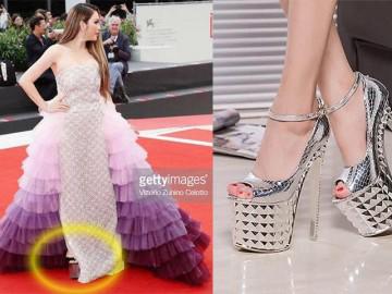 Hết Cannes, Lý Nhã Kỳ lại càn quét thảm đỏ Venice với váy tím mộng mơ và giày siêu cao