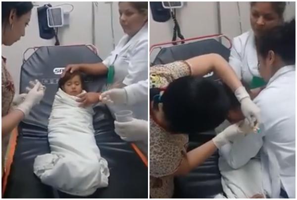 Video bác sĩ lấy đồng xu trong bụng bé gái amp;#34;tài tìnhamp;#34; tới mức hút 5 triệu lượt xem - 1