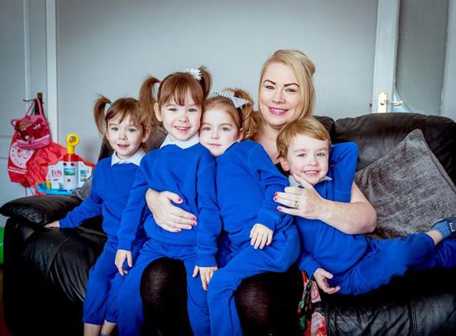 Mẹ suýt phải bỏ thai, 4 đứa trẻ sinh tư giờ đã khỏe mạnh và chuẩn bị vào lớp 1 - 1