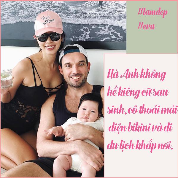 Đập tan định kiến amp;#34;mẹ bỉmamp;#34;, Hà Anh đốt mắt với hình ảnh diện bikini sau 2 tháng sinh con - 2