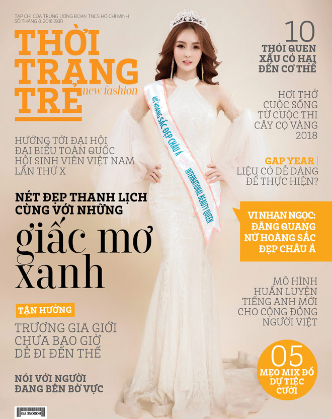 Nữ hoàng Sắc đẹp châu Á Vi Nhạn Ngọc đẹp quyến rũ trên bìa tạp chí thời trang - 2