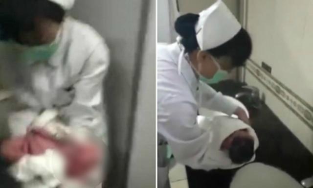 amp;#34;Vượt cạnamp;#34; tại nhà vệ sinh bệnh viện, mẹ bỏ mặc con trong bồn cầu rồi cuốn gói bỏ chạy - 1