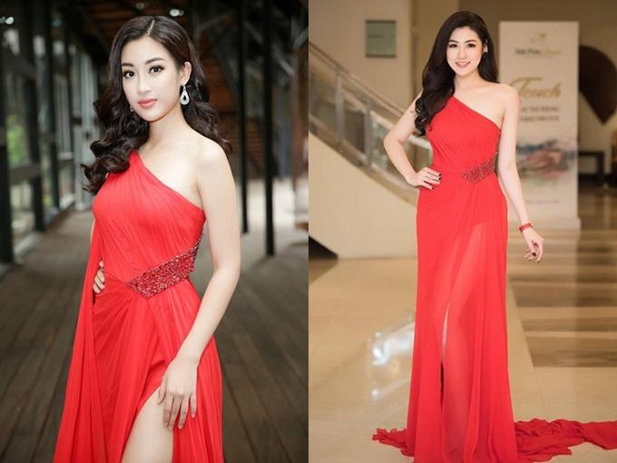 Vượt mặt Phạm Hương, Đỗ Mỹ Linh trở thành nàng Hậu đụng hàng nhiều nhất Vbiz - 8