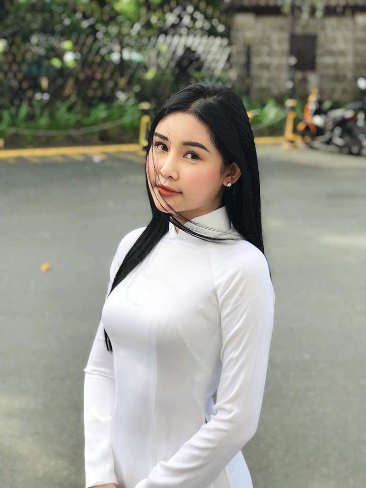 khong can dap hang hieu, hoa hau ngan anh dien ao dai khoe 3 vong van rat xinh - 2