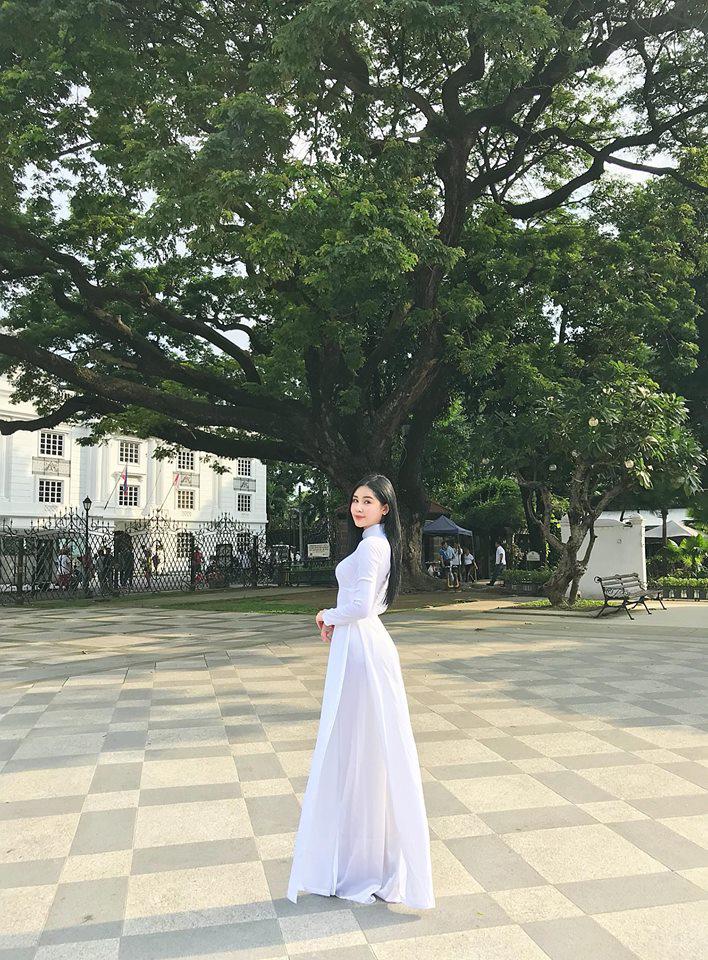 khong can dap hang hieu, hoa hau ngan anh dien ao dai khoe 3 vong van rat xinh - 5
