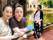 Bà bầu - Bế bụng bầu khệ nệ vẫn đẹp thế này, bảo sao Đinh Ngọc Diệp được chồng nịnh công khai