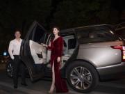 Sao Việt - Vợ chồng Hoa hậu Áo dài Phí Thùy Linh "trốn" 2 con đi dự tiệc như thời son rỗi