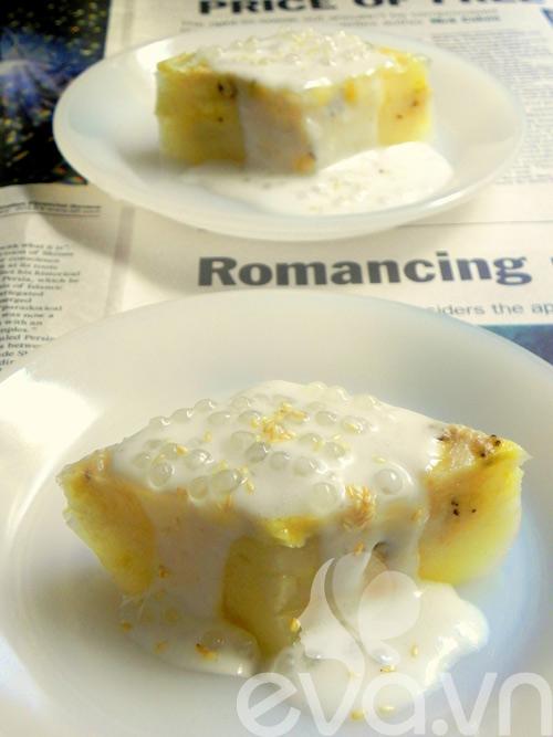 Cách làm bánh chuối hấp nước cốt dừa bằng nồi cơm điện - 8