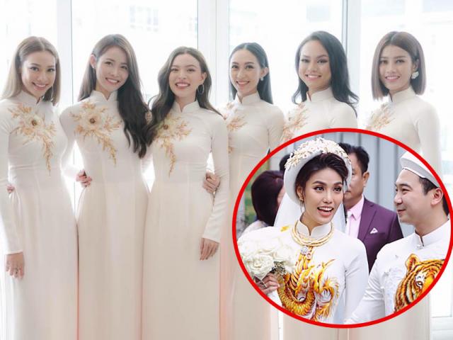 HOT: Dàn bưng quả toàn cực phẩm trong lễ ăn hỏi của Lan Khuê và John Tuấn Nguyễn