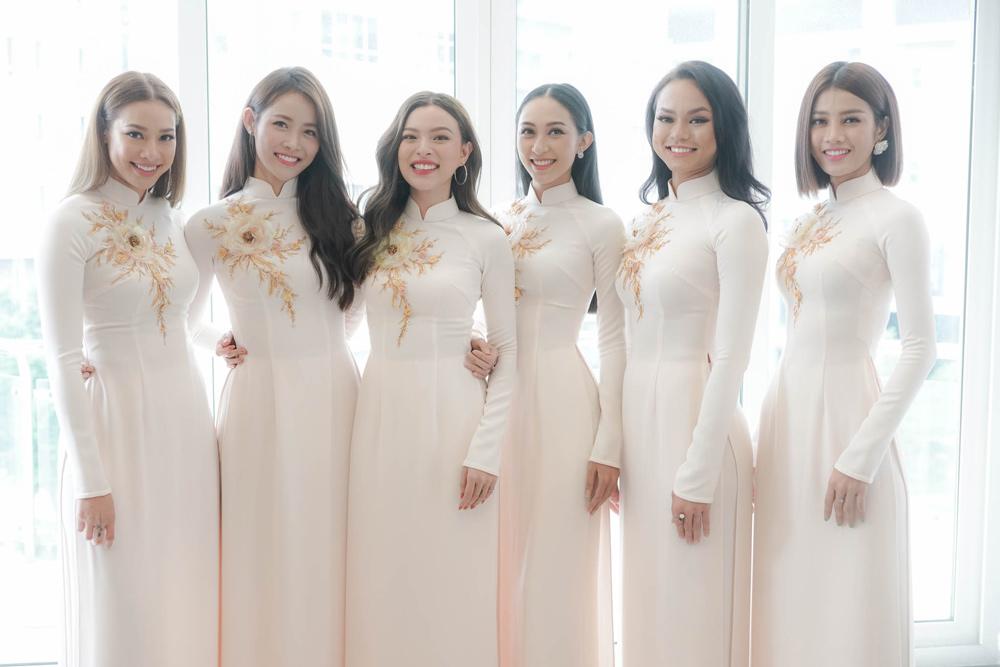 dam hoi lan khue: dan phu dau toan chan dai dinh dam, mac ao dai trang tuyet xinh - 2