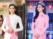 Thời trang - Dù lịch trình dày đặc, Hoa hậu Tiểu Vy vẫn chăm chỉ diện áo dài thướt tha
