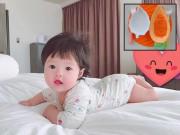 Làm mẹ - HH Đặng Thu Thảo khoe bữa ăn dặm đầu của con gái, dân mạng lại chú ý đến cái đĩa