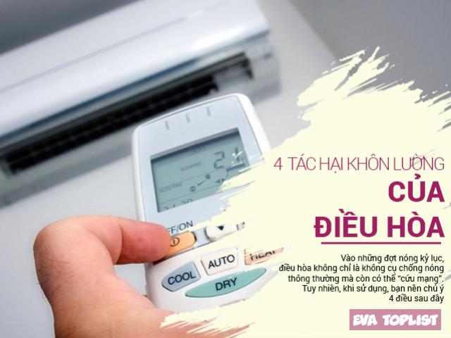 4 tác hại không ngờ của điều hòa
