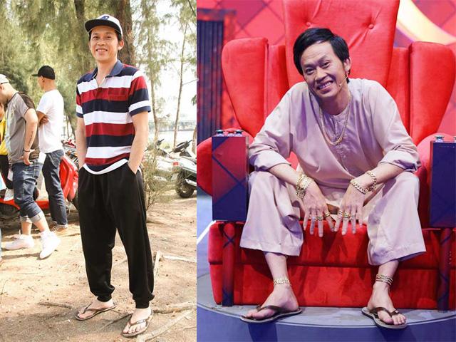 Giàu mà giản dị như Hoài Linh, khoác túi Gucci, chân đi đôi tông huyền thoại