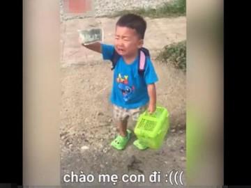 "Ngày đầu tiên đi học, em mắt ướt nhạt nhòa" - còn cộng đồng mạng thì cười nghiêng ngả