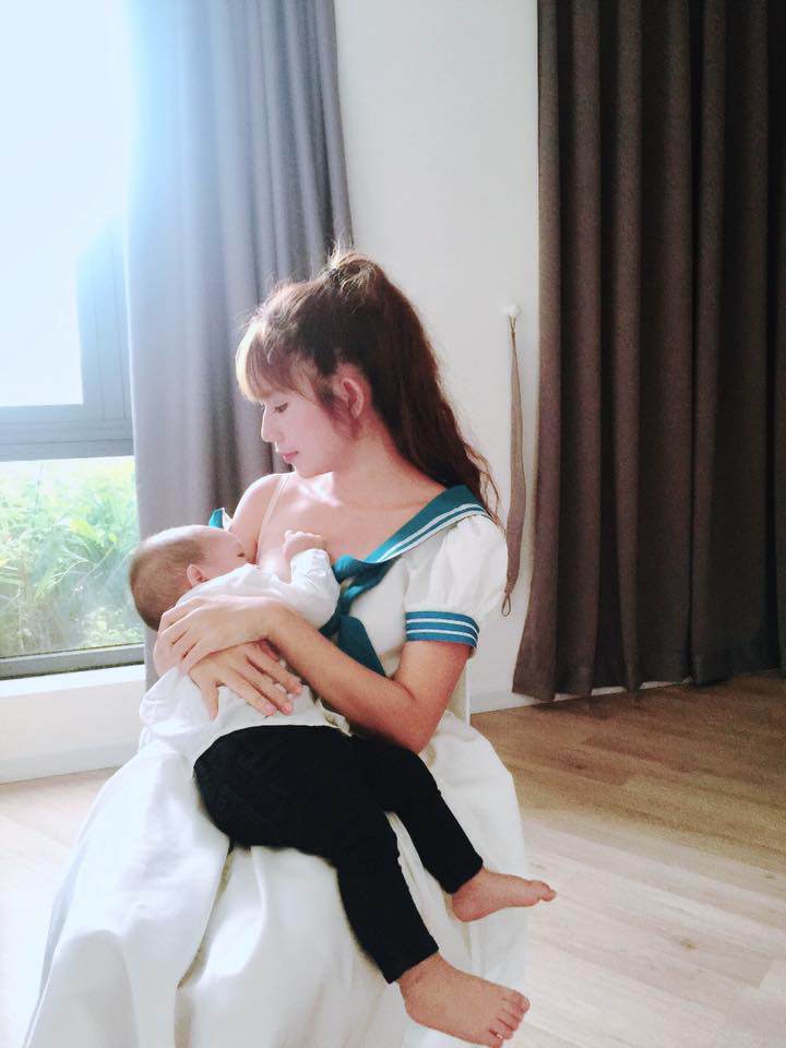 khi sao viet nguc tran cho con bu: lan phuong dep tuyet sac, khanh thi duoc chong vi hai huoc - 3