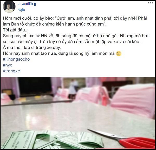 bi "dieu" di trong xe trong dam cuoi nguoi yeu cu, anh chang “so nho” tiet lo su that - 1