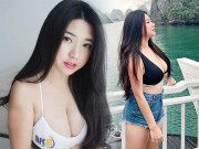 Thời trang - Khoe dáng giữa Vịnh Hạ Long, nàng hot girl được tìm kiếm nhiều nhất vì vòng một 100cm
