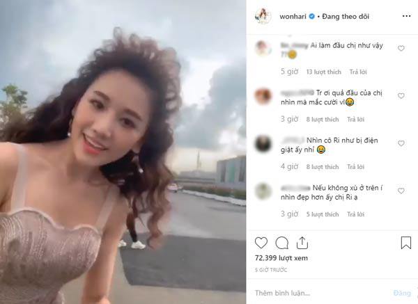 Thử mái tóc bà thím lởm chởm, Hari Won bị fan nhận xét: amp;#34;Nhìn như là... điện giậtamp;#34; - 3