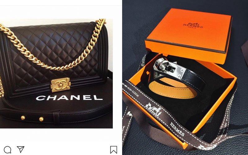 Túi xách Chanel, Hermes là hai trong số nhiều thiết kế đắt giá mà Lưu Đê Li sắm về cho BST hàng hiệu tiền tỷ của cô đấy! 
