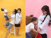 Bà bầu - Mẹ SG cao "mét rưỡi" mang bầu 3 tự nhiên, chồng thương không ngại đổ bô, thay tã cho vợ