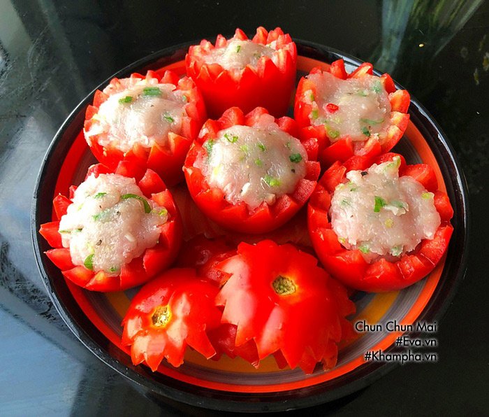 Cà chua nhồi cá thác lác hấp thơm ngon, bổ dưỡng cho cả nhà - 4