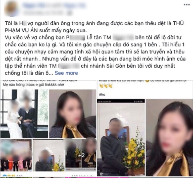 vu nu le tan xinh dep lo clip 37s: chu spa len tieng truoc tin don chong la nam chinh - 1