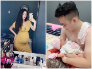 Bà bầu - 9X xinh như hotgirl mang bầu được chồng rửa chân, bố mẹ chồng chiều chuộng giúp làm việc nhà
