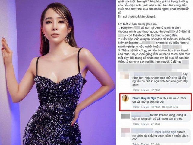 Quỳnh Nga phản ứng khôn ngoan khi bị mỉa mai là không biết đẻ con, diễn xuất như chất thải