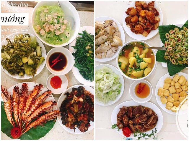 Những mâm cơm của 9x vừa ngon lại đẹp khiến hội chị em tưởng ngày nào nhà cũng có cỗ