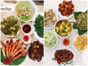 Những mâm cơm của 9x vừa ngon lại đẹp khiến hội chị em tưởng ngày nào nhà cũng có cỗ
