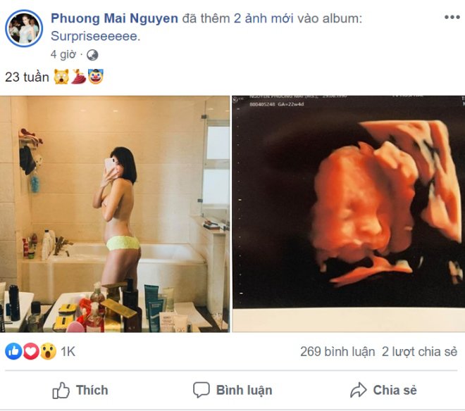 Phương Mai thông báo mang bầu 6 tháng sau 2 tháng kết hôn, hé lộ giới tính con - 1