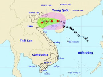 Bão số 3 đổ bộ vào đất liền trong chiều nay, Bắc Bộ mưa lớn, gió giật mạnh