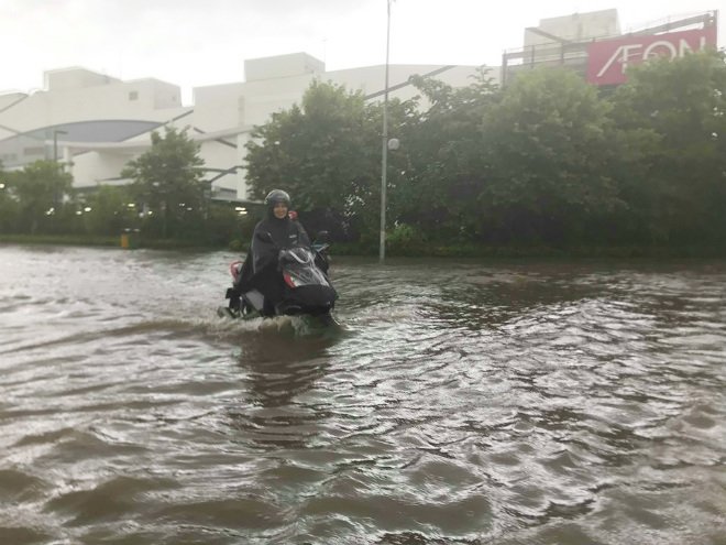 Người dân Hà Nội hì hục tát nước ngập vào nhà, ra sông Kim Ngưu vớt hàng chục kg cá - 3