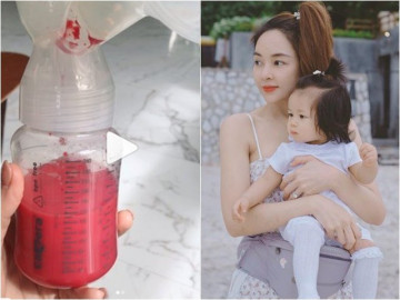 Khoe bình sữa nóng hổi vừa vắt, nữ diễn viên được dân mạng khuyên   gặp bác sĩ gấp 
