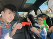 Yêu con - Thử lấy súng đồ chơi bắn vợ, Đan Trường đau đớn trước phản ứng dứt khoát của con trai