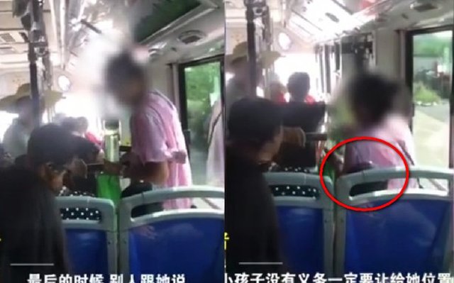 Xe buýt đông không còn chỗ, người phụ nữ thản nhiên ngồi lên người bé trai 7 tuổi - 1