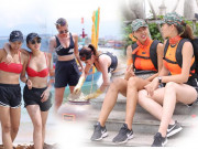 Thời trang - Kỳ Duyên - Minh Triệu đi thi vẫn không quên khoe vẻ gợi cảm với áo tắm bó sát