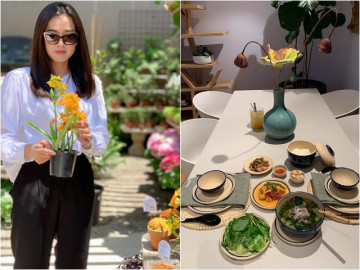 Hoa hậu 35 tuổi chưa chồng xứng danh gái đảm, nấu ăn được khen tinh tế đến nghẹn lời