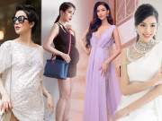 Thời trang - Bộ đôi bà bầu thời thượng Vbiz: Lan Khuê mê váy áo thoải mái, Diệp Lâm Anh "nghiện" đầm bó sát