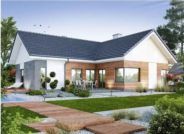 9 mẫu nhà cấp 4 đẹp 100m2 3 phòng ngủ vừa rẻ vừa sang, có tiền phải xây ngay - 8
