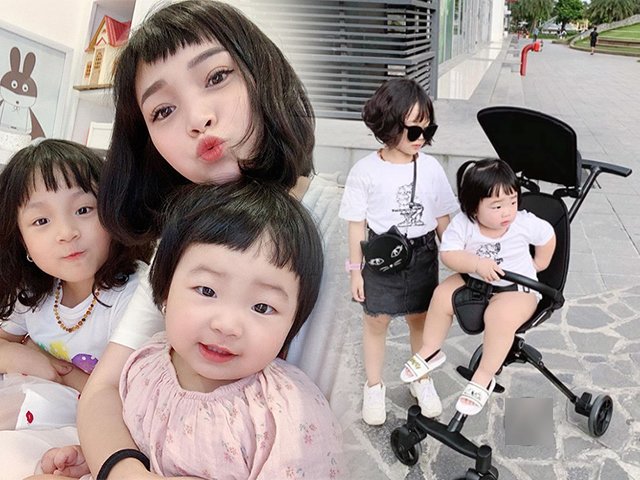 Hot mom nổi tiếng mạng xã hội nhờ biết lên đồ sành điệu cho hai công chúa nhỏ