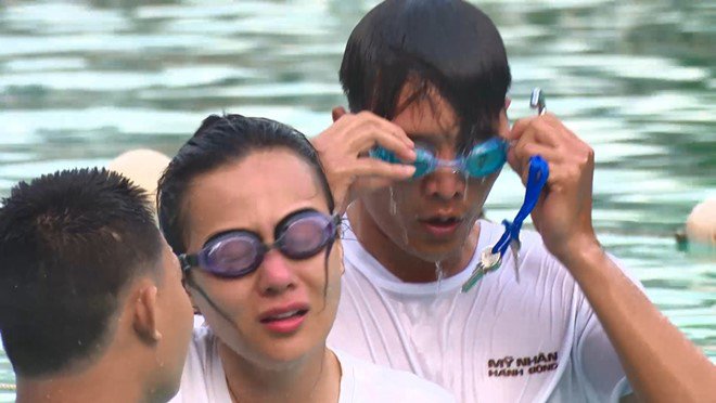 Phương Oanh tái mặt xin bỏ thi vì ám ảnh tai nạn quá khứ, Phương Anh Đào suýt đuối nước - 7