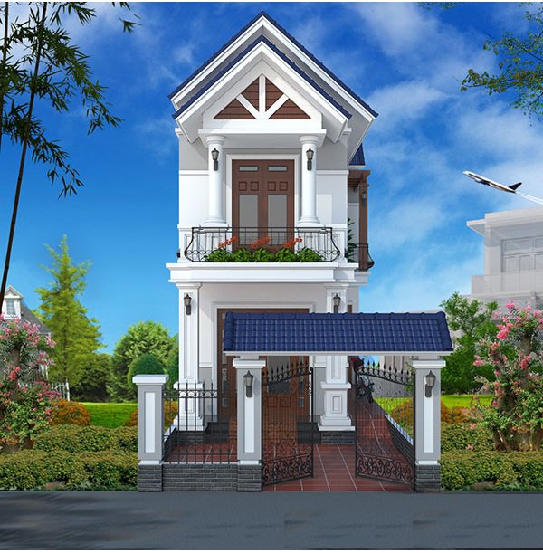 20 mẫu nhà ống 2 tầng nông thôn giá rẻ, ai cũng được xây dựng - 9