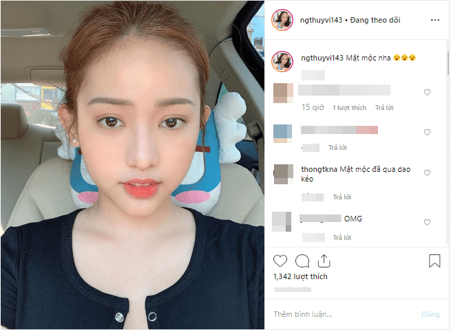 Khoe mặt mộc đắp cả tấn phấn chưa đủ, Thúy Vi còn bung cúc áo lộ ngực phản cảm - 2