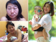 Bà bầu - Mẹ HN đăng ảnh bầu "xấu tí ngất", dân mạng nhìn đi nhìn lại vẫn không tin cùng một người