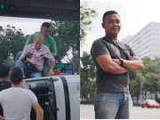 Tin tức - Đang đi giao hàng thì gặp vụ tai nạn, hành động của anh shipper khiến ai cũng cảm phục